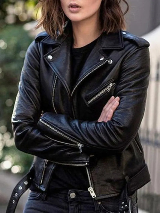 Women's Faux Leather Jacket