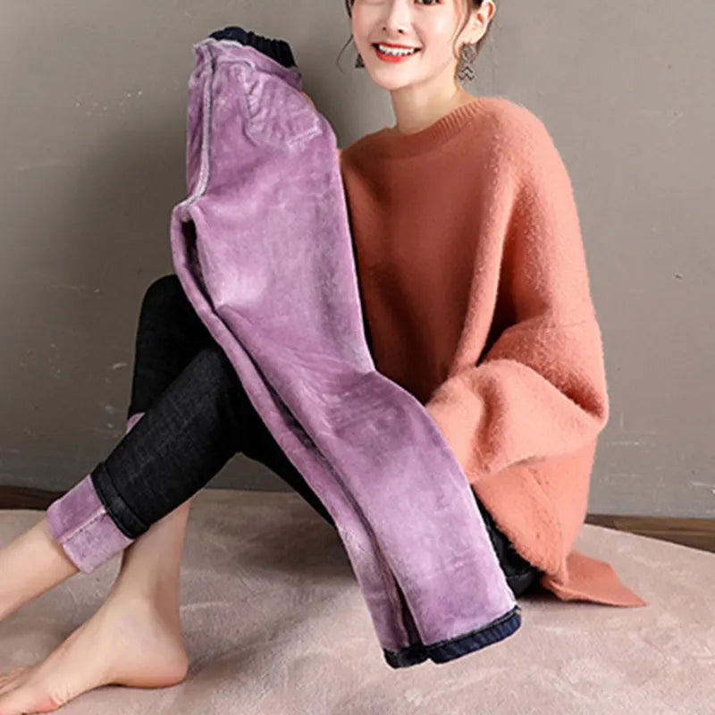 2025 Winter Double Fleece Thermal Jeggings Pants