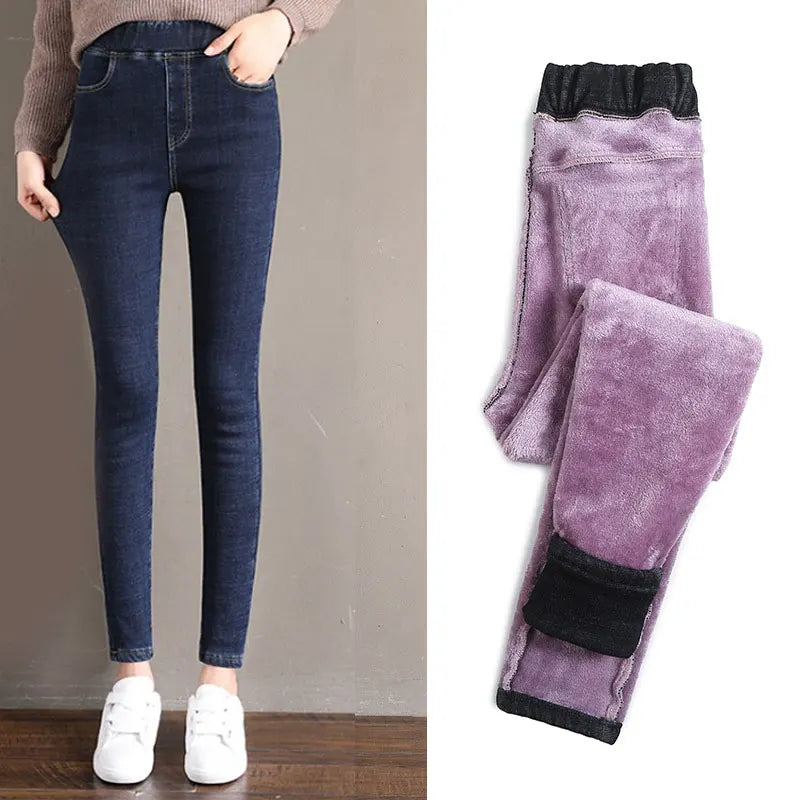 2025 Winter Double Fleece Thermal Jeggings Pants