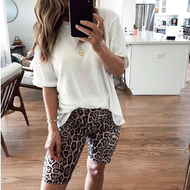 Women's Leopard Print Strethcy Fitness Leggings