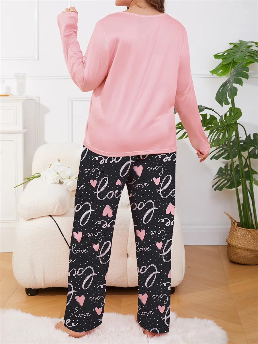 Valentine s Day Plus Size Women s Pajama Set