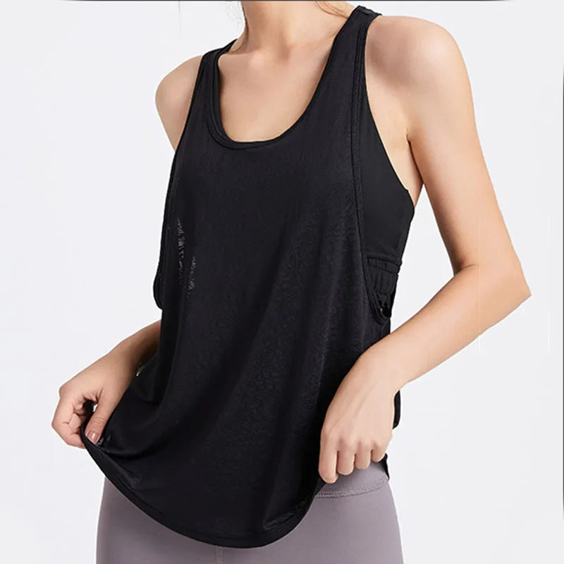 Women Sexy Gym Tops Sleeveless