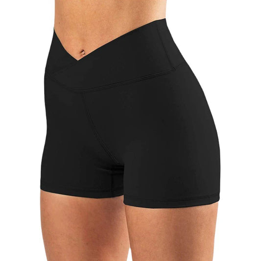 V Cross Waist Yoga Shorts