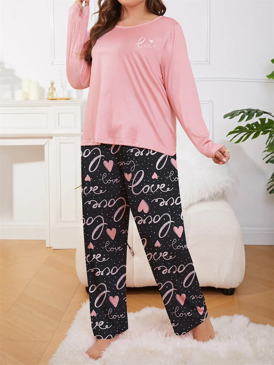 Valentine s Day Plus Size Women s Pajama Set