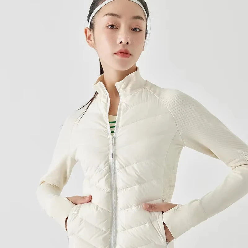 Thin White Goose Down Down Jacket