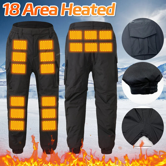 Thermal Heated Pant USB Charging Winter Heated Trouser