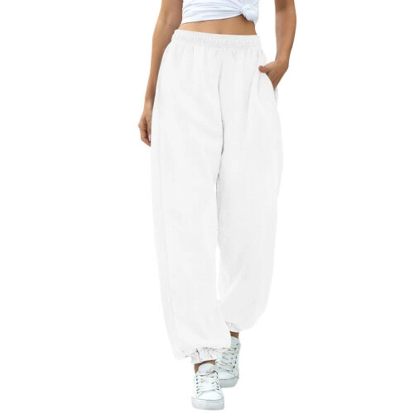 High Waist Thickened Baggy Sweatpants Comfy