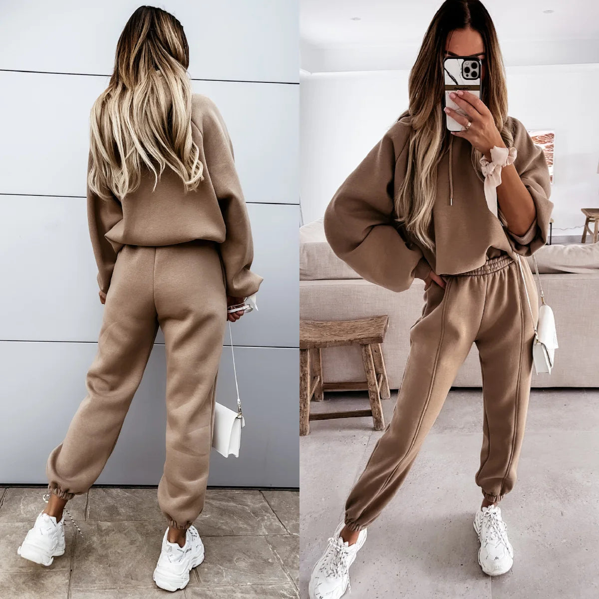 2025 Women Hoodies Sports Tops Pants Tracksuit