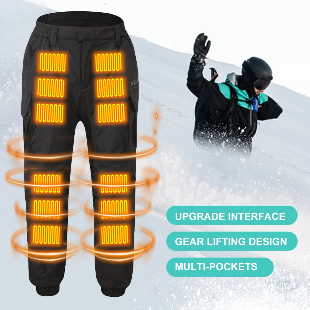 Thermal Heated Pant USB Charging Winter Heated Trouser