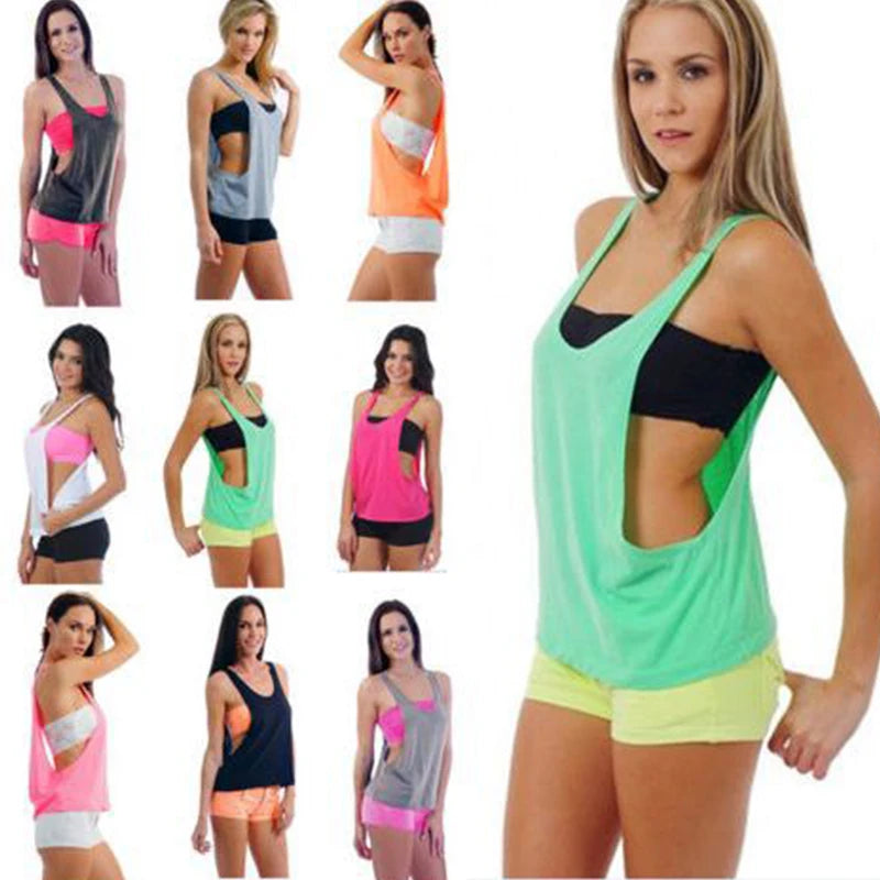 Women's Tank Tops Blouse Loose Sleeveless Shirt