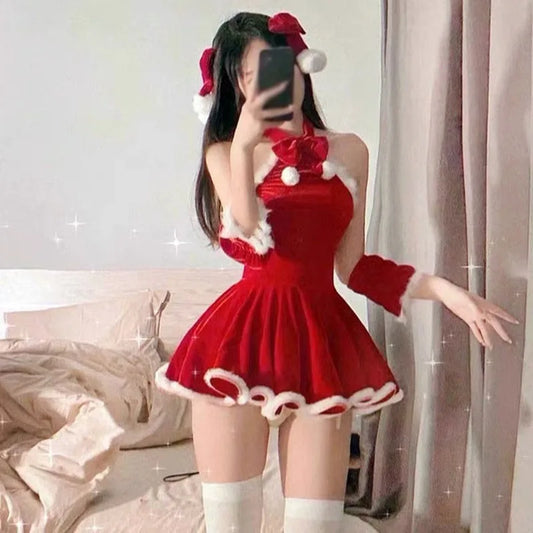 Winter Sexy Slim Cute Red Dresses