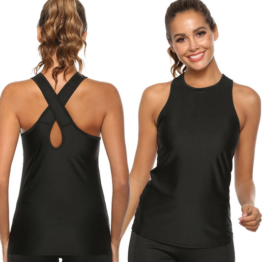 Hollow Back T-shirt For Fitness Femal