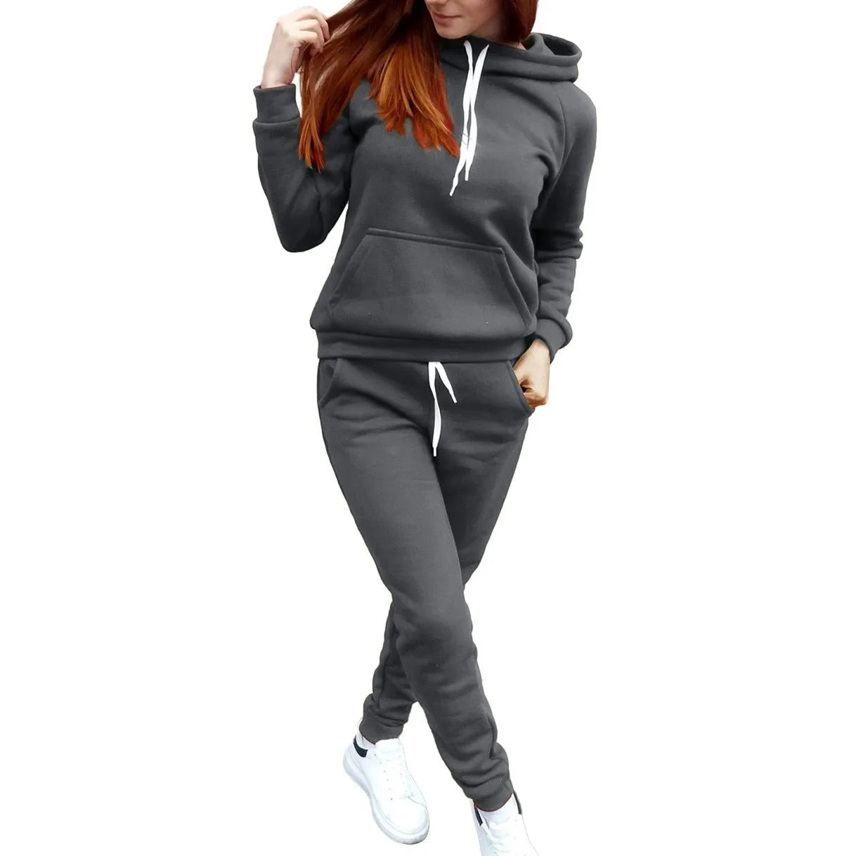 2 Piece Set Fall Long Sleeve Hoodies Pullover+Sweatpants