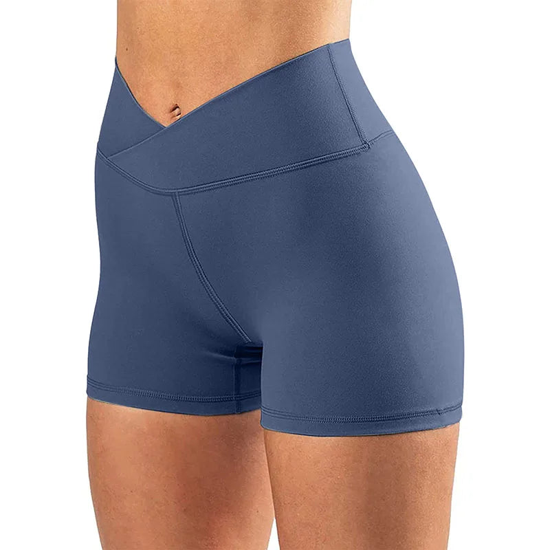 V Cross Waist Yoga Shorts