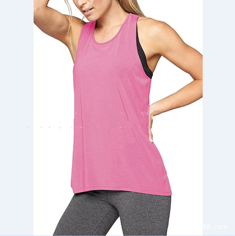 1PC Women's Yoga Shirts Sleeveless,Athletic Fitness Racerback