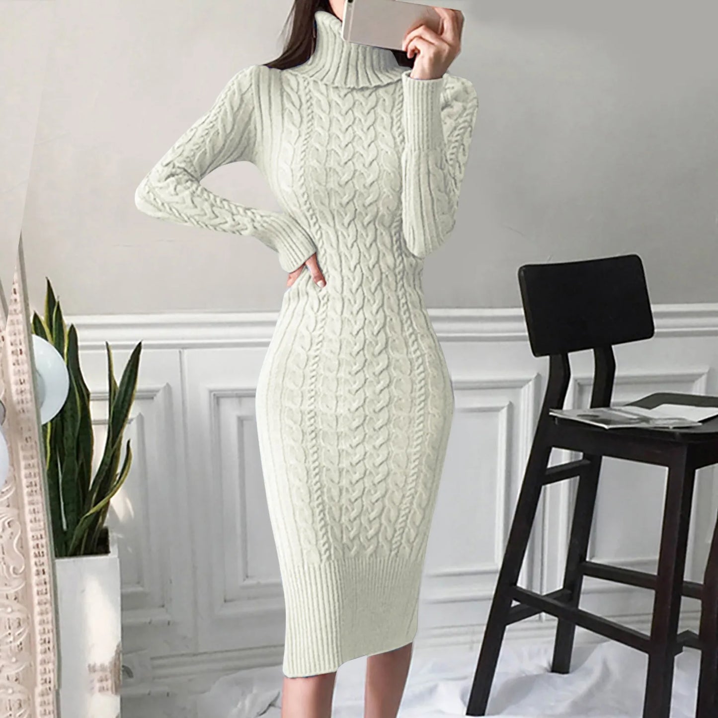 2025 New Women Turtleneck Sweater