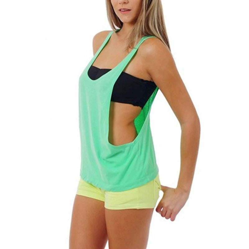 Women's Tank Tops Blouse Loose Sleeveless Shirt