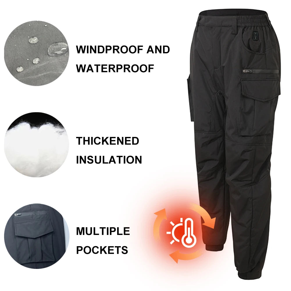 Thermal Heated Pant USB Charging Winter Heated Trouser