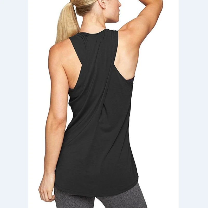 1PC Women's Yoga Shirts Sleeveless,Athletic Fitness Racerback