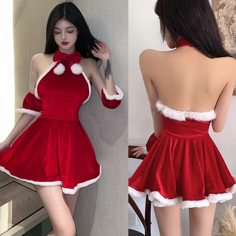 Winter Sexy Slim Cute Red Dresses