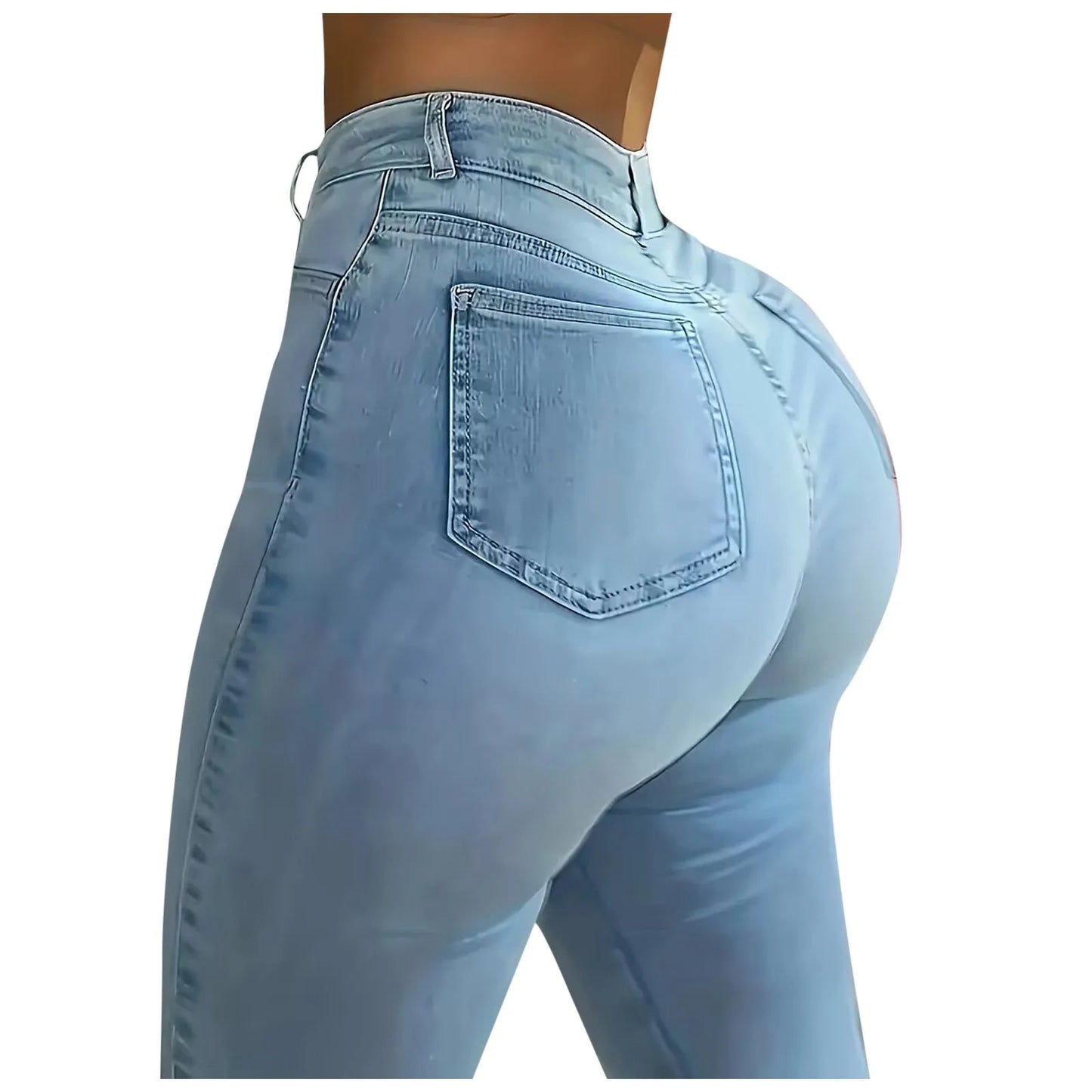 Stretch Jeans Women Streetwear Fashion High Waist