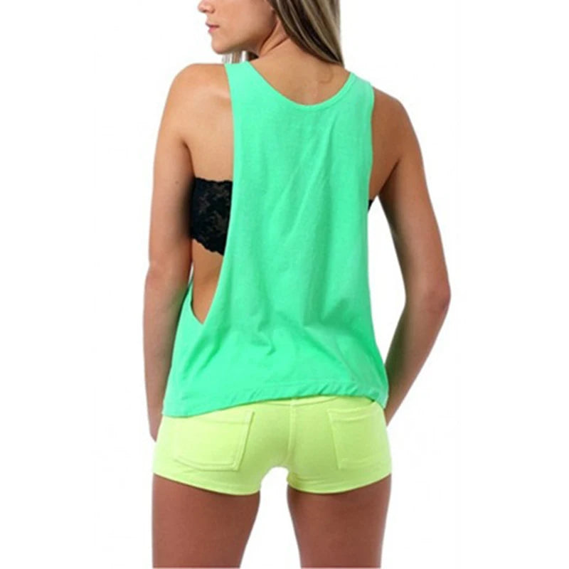 Women's Tank Tops Blouse Loose Sleeveless Shirt