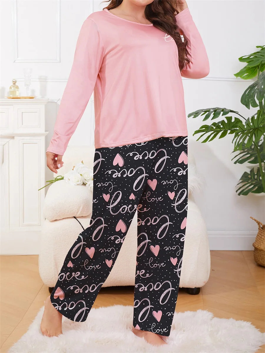 Valentine s Day Plus Size Women s Pajama Set