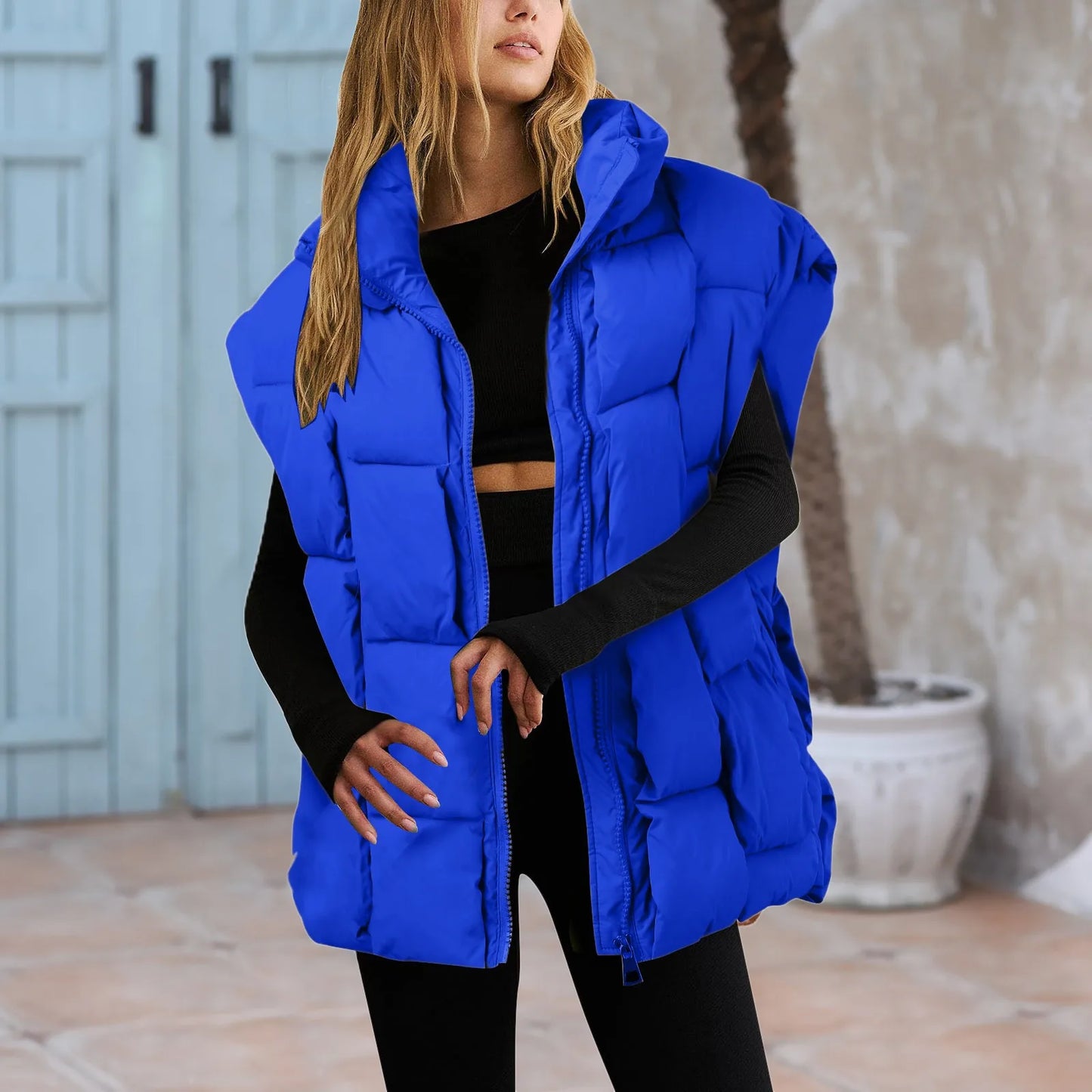 Winter Jackets Fashion Padded Vests Sleeveless