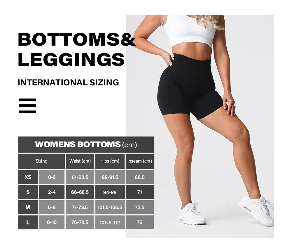 Spandex Solid Seamless Shorts Women Soft Workout Tights Fitness Outfits Yoga Pants Gym Wear