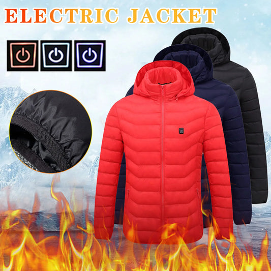 Women USB Smart 8 Heating Cotton-Padded Clothes Winter Warm