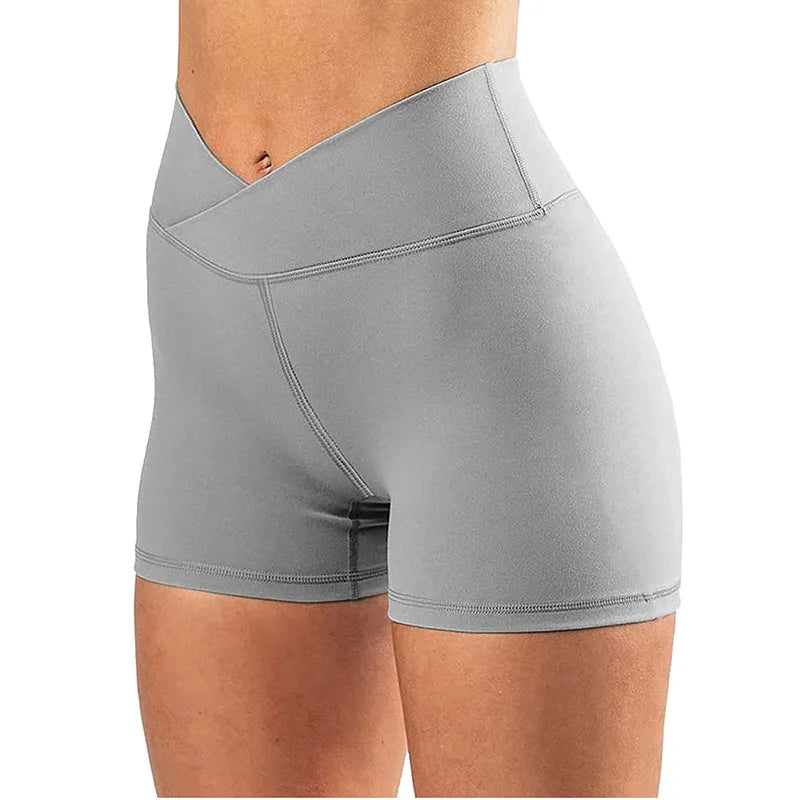 V Cross Waist Yoga Shorts