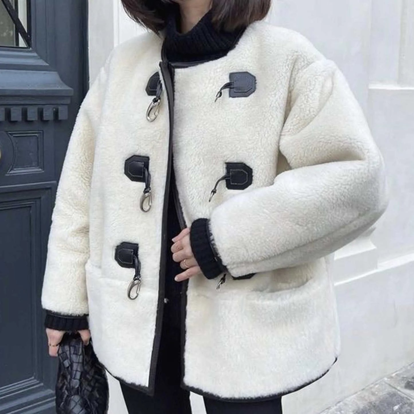 2025 Winter Fleece Jacket Fur Lamb