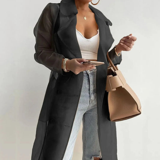 Women's 2025 New Thin Coat With Belt