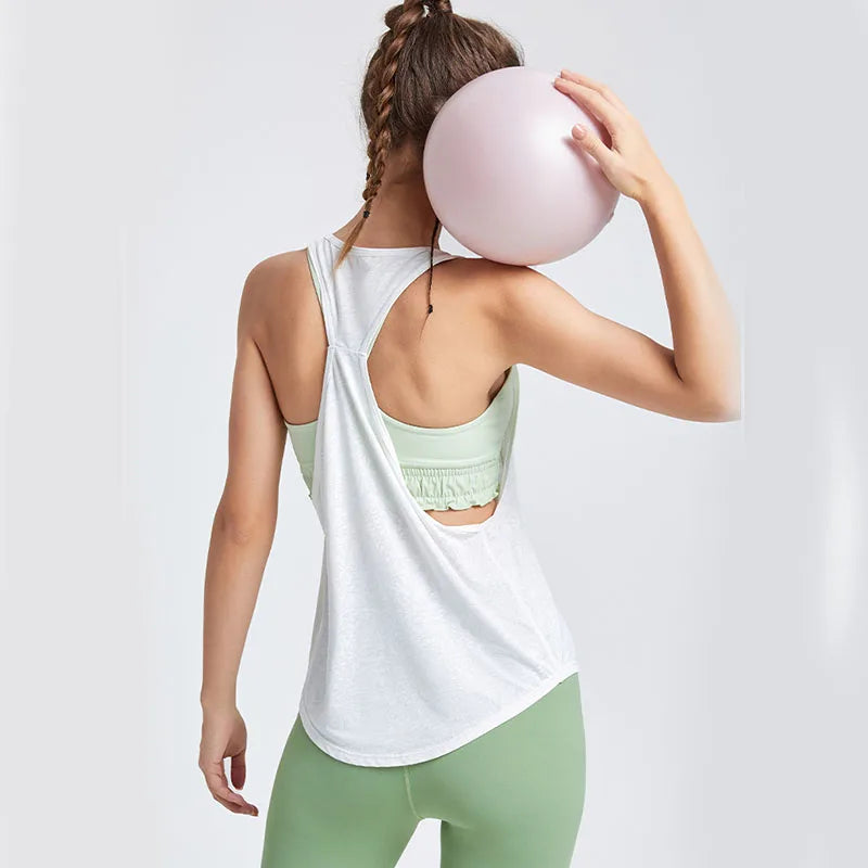 Women Sexy Gym Tops Sleeveless