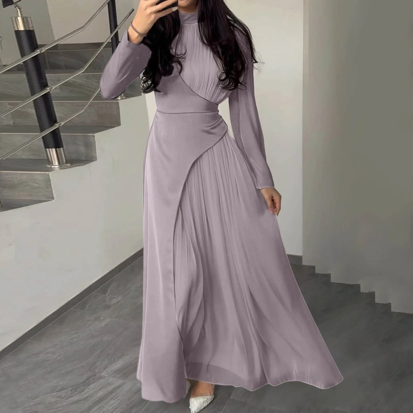 Women'sElegant Patchwork Long Dress