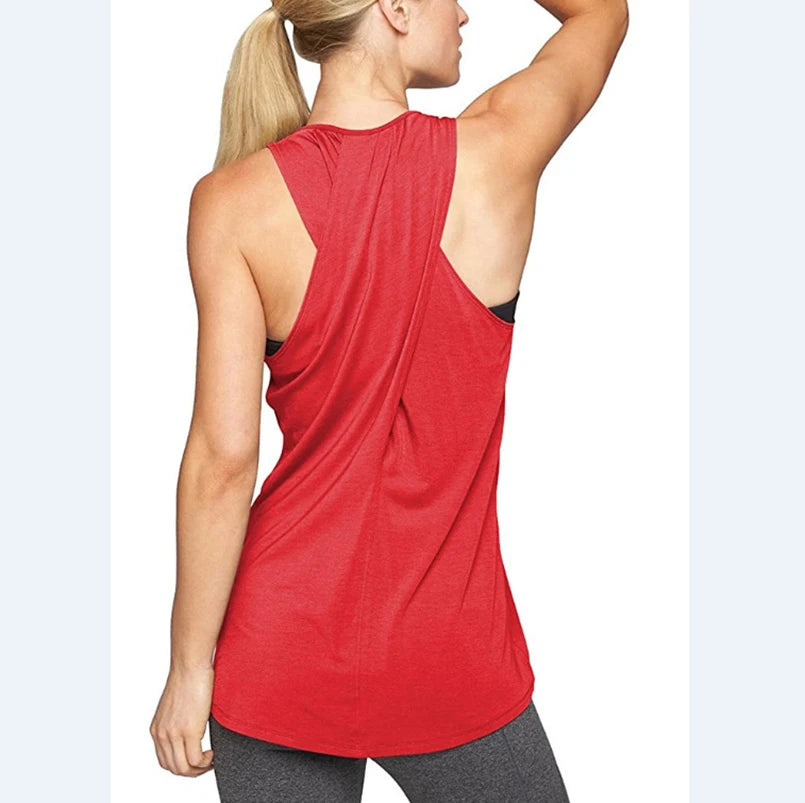 1PC Women's Yoga Shirts Sleeveless,Athletic Fitness Racerback