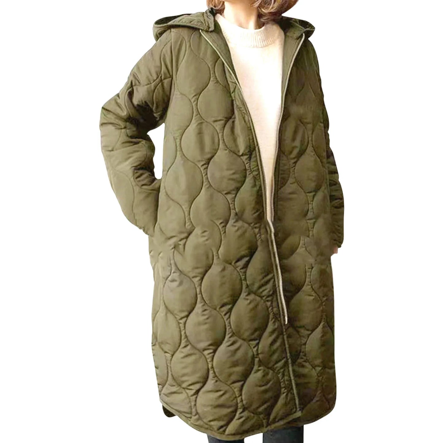 Hooded Quilted Jacket Winter Coats For Women