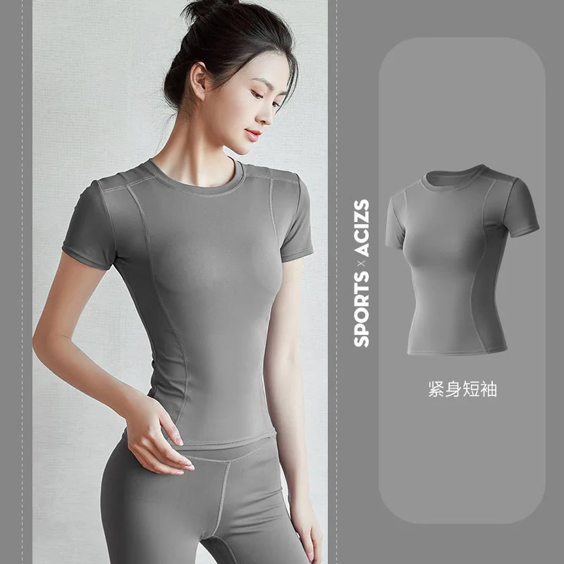 Women Short Sleeve Running Shirts