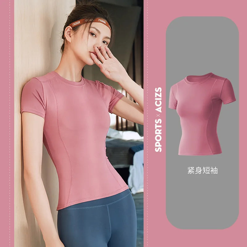 Women Short Sleeve Running Shirts