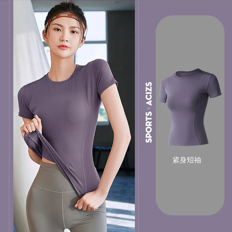 Women Short Sleeve Running Shirts