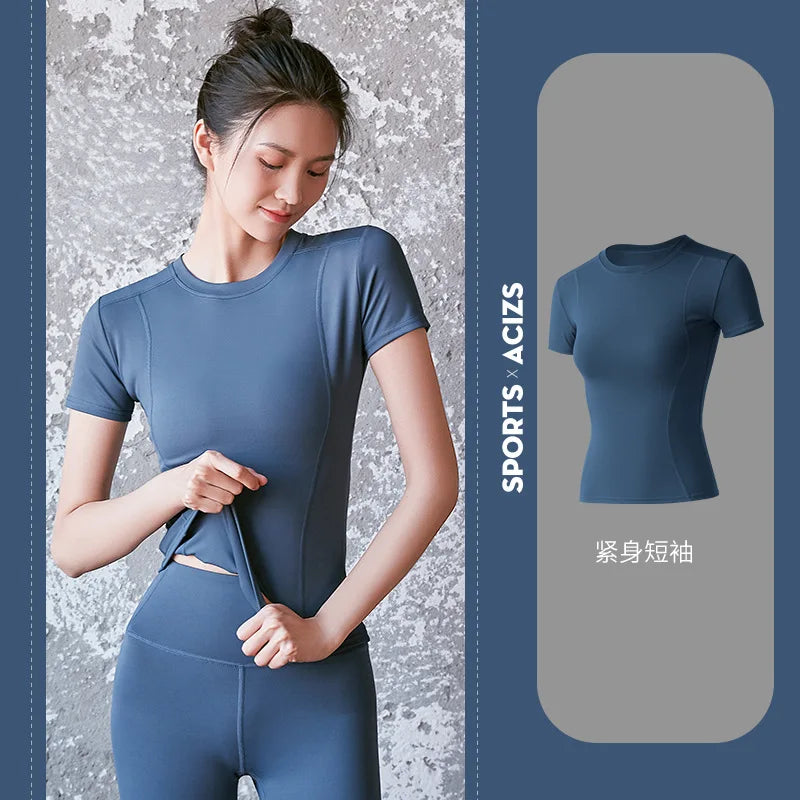 Women Short Sleeve Running Shirts